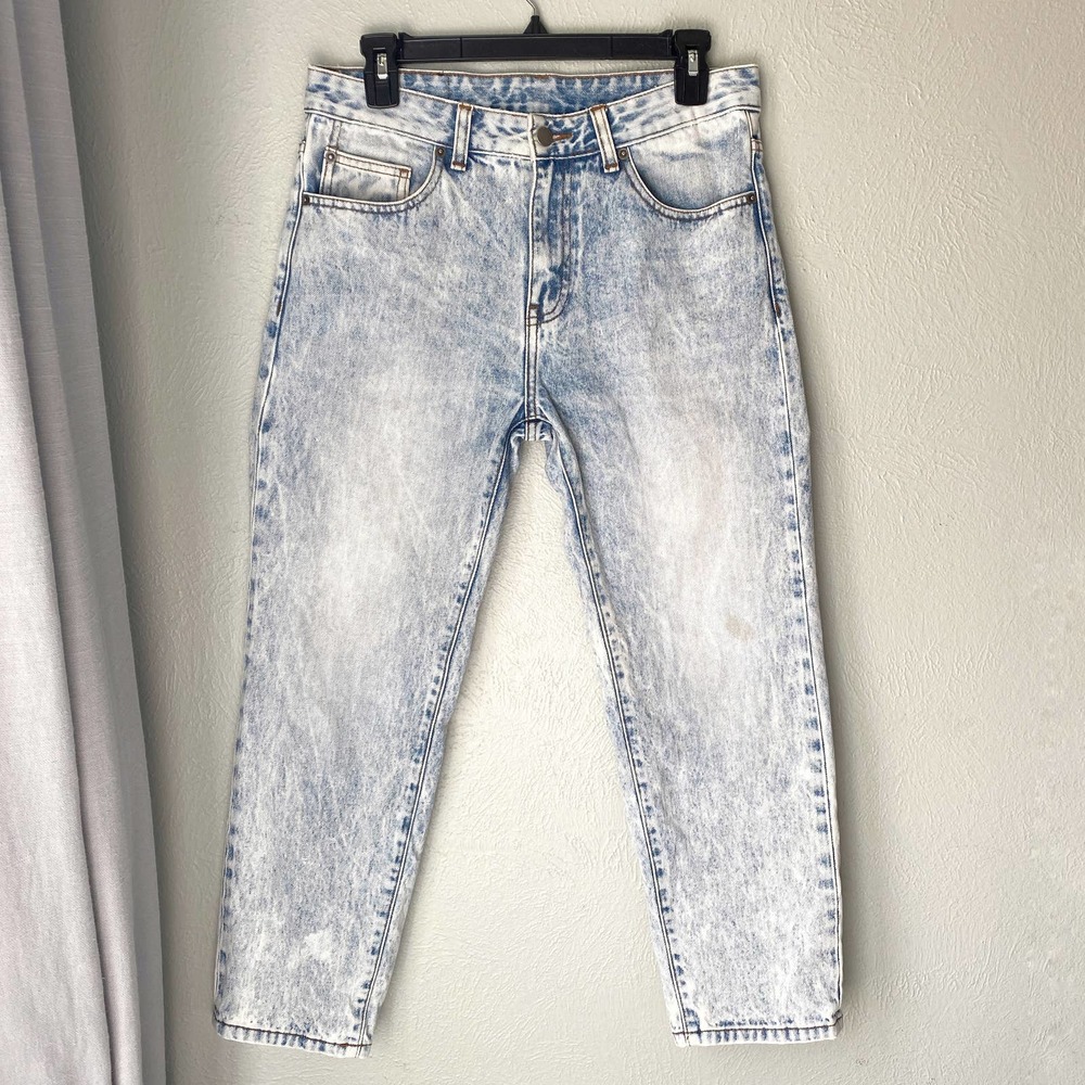 DR DENIM Otis Light Blue Wash Cropped Jeans G90 100% Cotton Men's Size 29 32